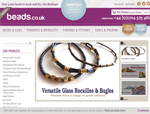 Tablet Screenshot of beads.co.uk